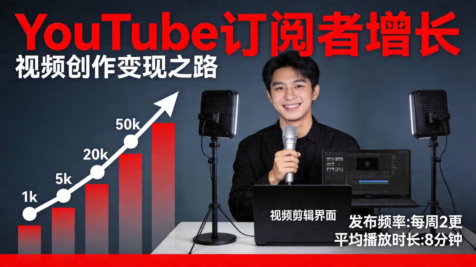 YouTube订阅者增长图：2026年涨粉策略